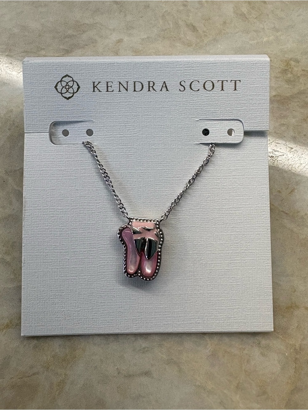 Kendra Scott Ballet Silver Short Pendant Necklace Silver